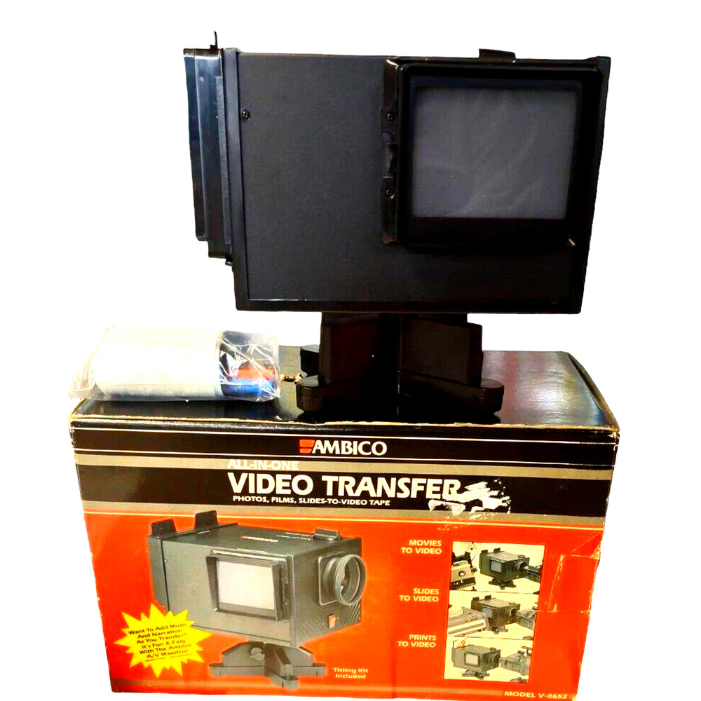 Vintage Ambico All in One Video Transfer Photos Films Slides to Video Mod V-0652